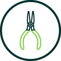 Needle nose pliers Vector Icon Design