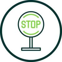 Stop Vector Icon Design