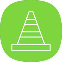 Traffic cone Vector Icon Design