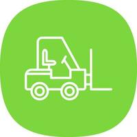 Forklift Vector Icon Design