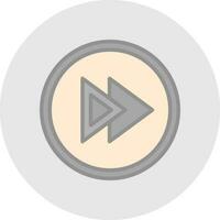 Fast Forward Vector Icon Design