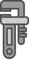 Pipe wrench Vector Icon Design