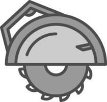 diseño de icono de vector de sierra circular