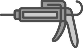 Caulk gun Vector Icon Design