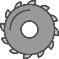 Saw blade Vector Icon Design