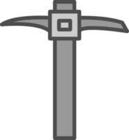 Pickaxe Vector Icon Design