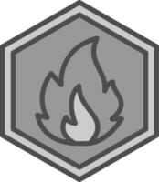 Inflamable Vector Icon Design