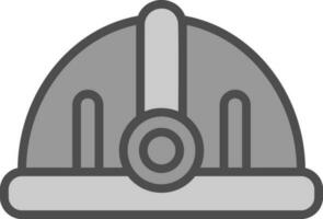 Torch helmet Vector Icon Design