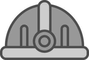 Torch helmet Vector Icon Design