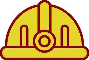 Torch helmet Vector Icon Design