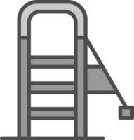 diseño de icono de vector de escalera