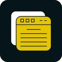 Tabs Vector Icon Design