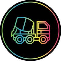 Concrete mixer Vector Icon Design