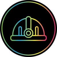 Torch helmet Vector Icon Design
