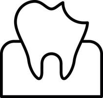 Dental Caries Vector Icon Design