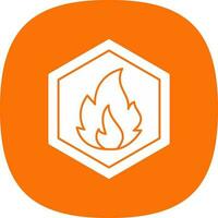 Inflamable Vector Icon Design