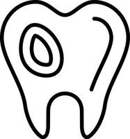 Caries Vector Icon Design