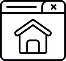 Home Page Vector Icon Design