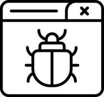 Bug Vector Icon Design