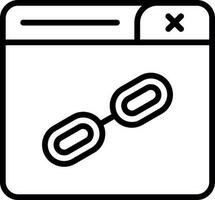 Web Link Vector Icon Design