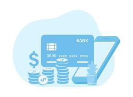 Banking icon set concept flat illustration vector