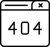 404 Error Vector Icon Design