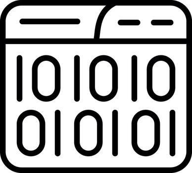 Binary Code Vector Icon Design