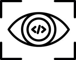 diseño de icono de vector de ojo