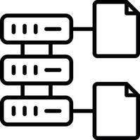 Database File Vector Icon Design