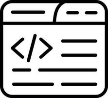 Web Coding Vector Icon Design