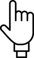 Two Fingers Vector Icon Design