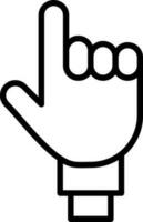 One Finger Vector Icon Design