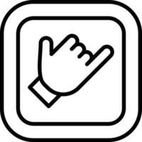 Little Finger Vector Icon Design