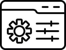 Web Management Vector Icon Design