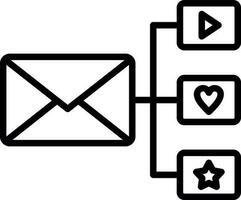 diseño de icono de vector de marketing por correo electrónico