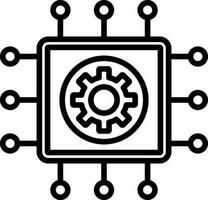 Cpu Vector Icon Design