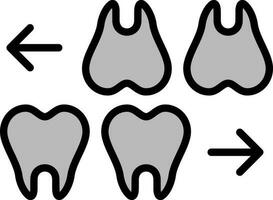 dientes vector icono diseño