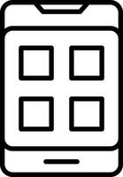 Mobile App Vector Icon Design