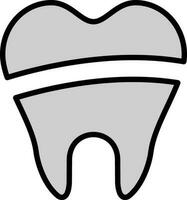 Dental Filling Vector Icon Design