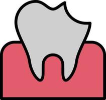 Dental Caries Vector Icon Design