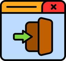 Logout Vector Icon Design