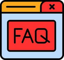 Faq Vector Icon Design