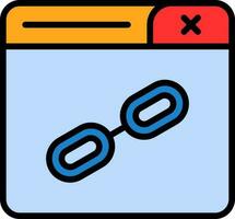 Web Link Vector Icon Design