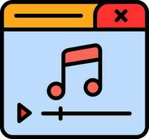 Music Player Vector Icon Design