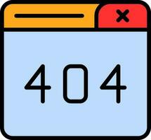 404 Error Vector Icon Design