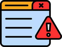 Warning Vector Icon Design