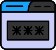 Password Vector Icon Design