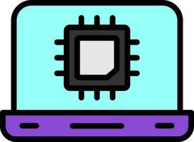 diseño de icono de vector de cpu