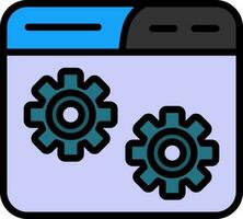 Website Setting Vector Icon Design