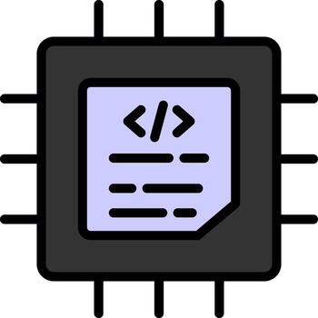 Processor Vector Icon Design